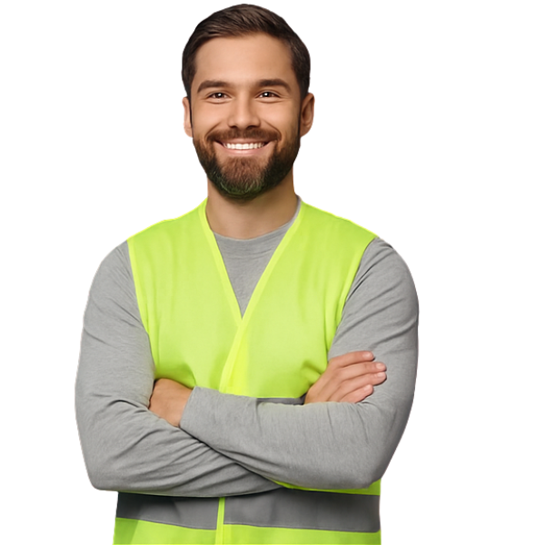 Homem com painel Kanban